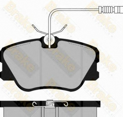 BRAKE ENGINEERING pa532 -  Комплект тормозных колодок, дисковый тормоз
